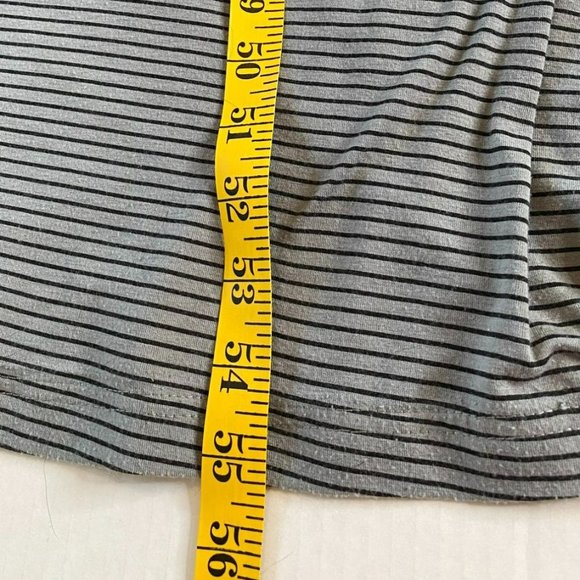 Mossimo Womens Gray and Black Sleeveless Scoop Neck Striped Maxi Dress Size XS - Picture 5 of 8